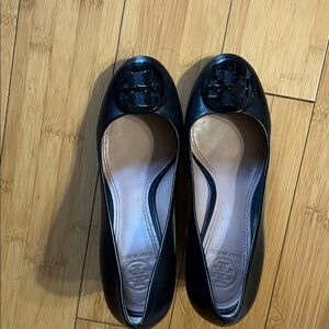 Tory Burch Black Leather Heels